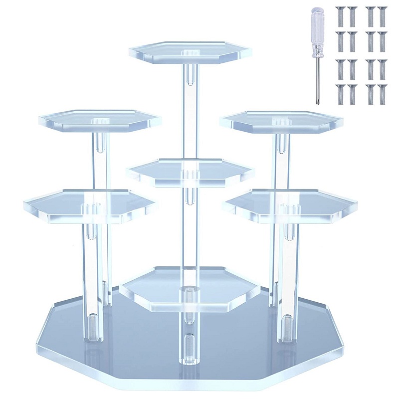 Perfume Fragrance Holder - 7-Tier واضح الاكريليك عرض موقف لنموذج