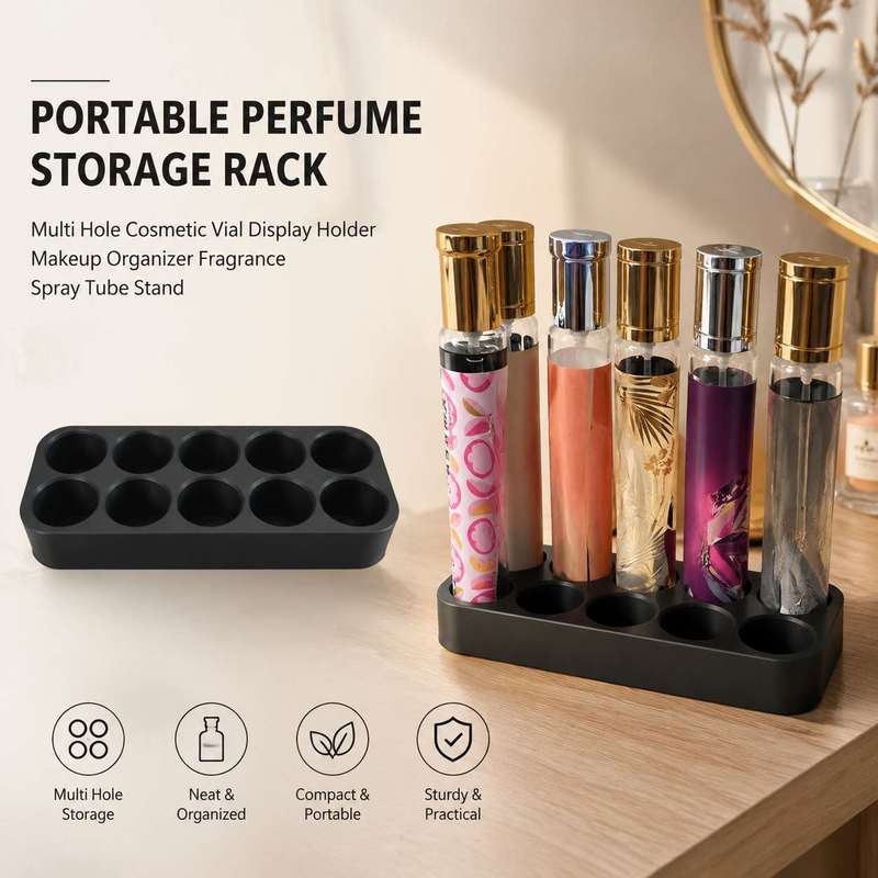 Perfume Fragrance Holder - حامل منظم للعطور متعدد الفتحات، رف