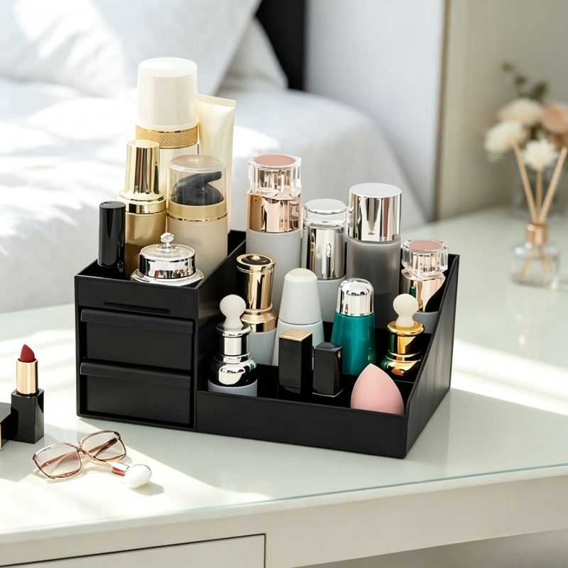 منظم تخزين العطور مع درج، حامل - مراجعة Perfume Fragrance Holder وسعره