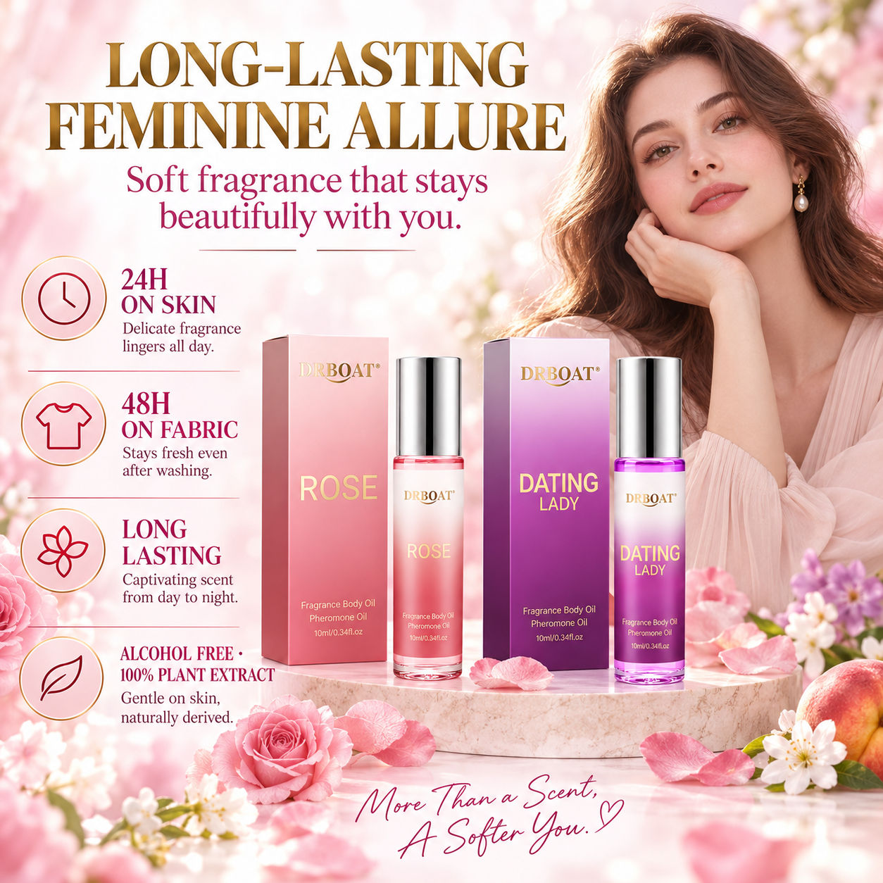 مجموعة زيوت عطرية رول أون من ق - مراجعة Perfume Fragrance Rose وسعره